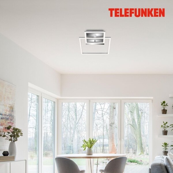 Plafonieră LED cu senzor Telefunken 318608TF FRAME LED/17W/230V 3000K