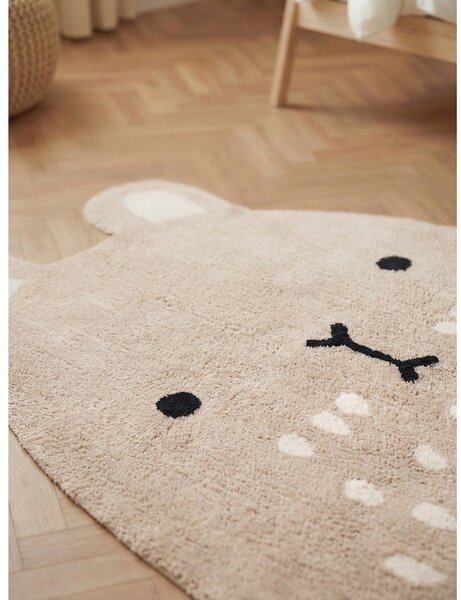 Covor pentru copii bej lavabil/țesut manual din bumbac 120x152 cm Snuggle Pucki – Hanse Home