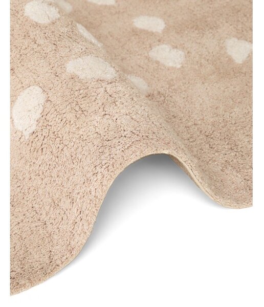 Covor pentru copii bej lavabil/țesut manual din bumbac 120x152 cm Snuggle Pucki – Hanse Home