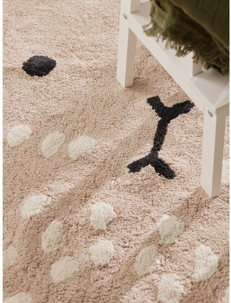 Covor pentru copii bej lavabil/țesut manual din bumbac 120x152 cm Snuggle Pucki – Hanse Home