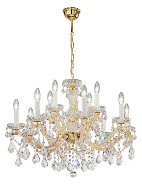 Kolarz 3149.88+4.3.KoT - Candelabru MARIA LOUISE 12xE14/40W/230V aur 24K