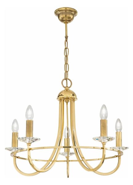 Kolarz 330.85.8C - Candelabru cristal IMPERIAL 5xE14/60W/230V auriu