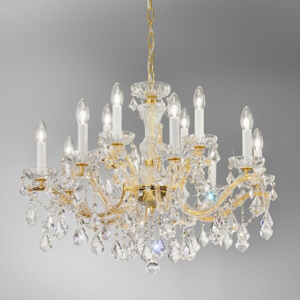 Kolarz 3149.88+4.3.KoT - Candelabru MARIA LOUISE 12xE14/40W/230V aur 24K