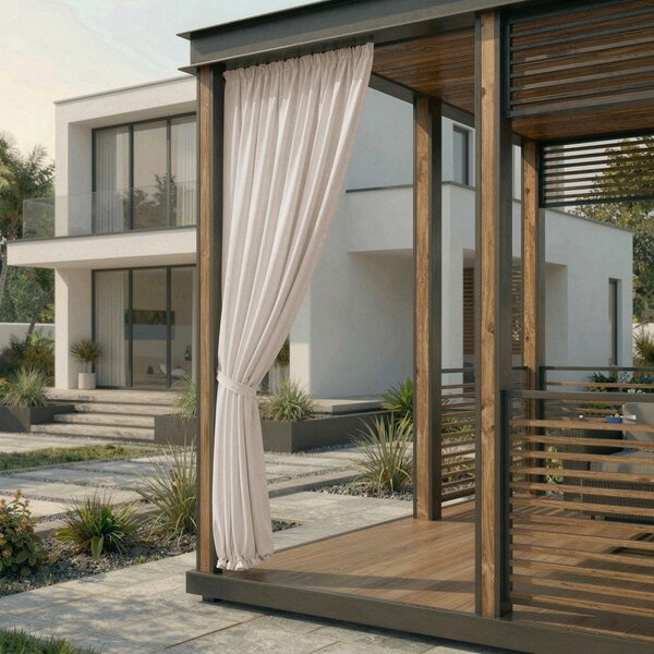 Draperie crem dimout (semi-opacă)/pentru exterior 155x250 cm Calisto – Filumi