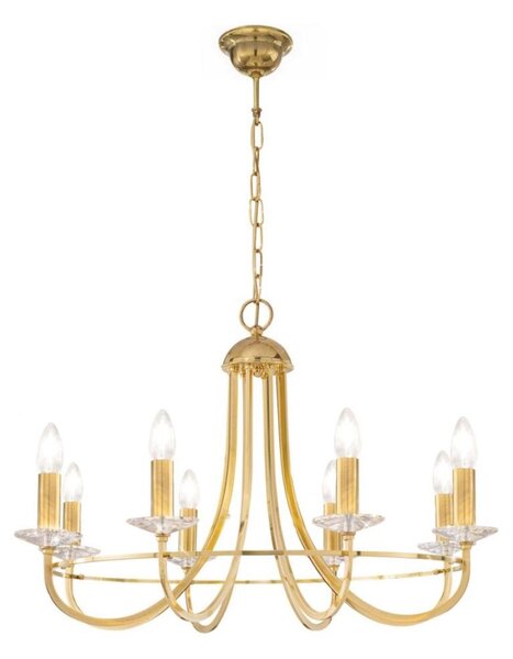 Kolarz 330.88.8C - Candelabru cristal IMPERIAL 8xE14/60W/230V auriu