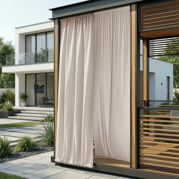Draperie crem dimout (semi-opacă)/pentru exterior 155x250 cm Calisto – Filumi