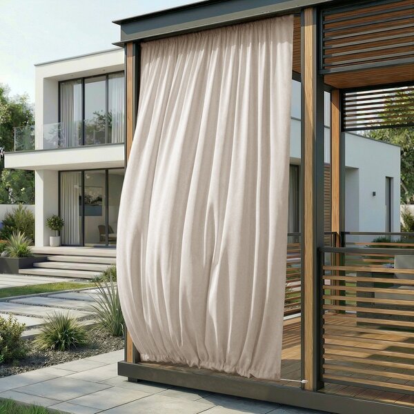 Draperie crem dimout (semi-opacă)/pentru exterior 155x250 cm Calisto – Filumi