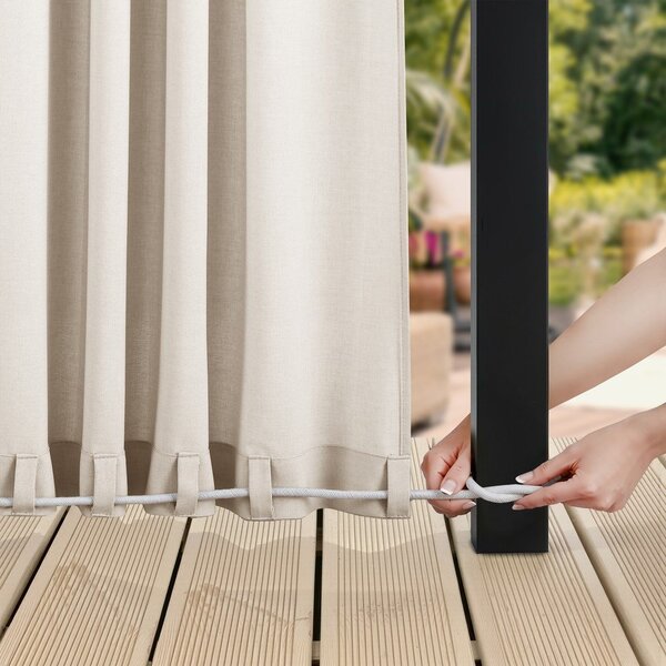 Draperie crem dimout (semi-opacă)/pentru exterior 155x250 cm Calisto – Filumi