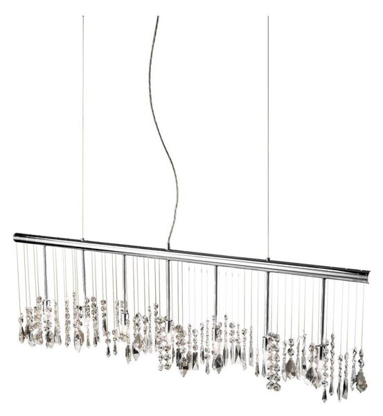 Lustră de cristal pe cablu Kolarz 104.87.5 STRETTA 7xG9/40W/230V crom lucios