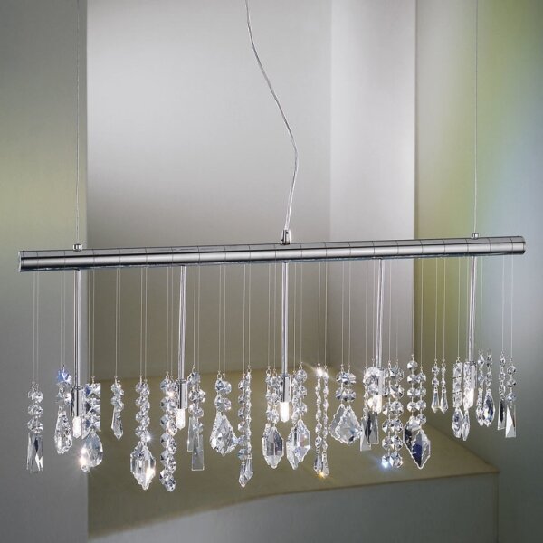 Lustră de cristal pe cablu Kolarz 104.85.5 STRETTA 5xG9/40W/230V crom lucios