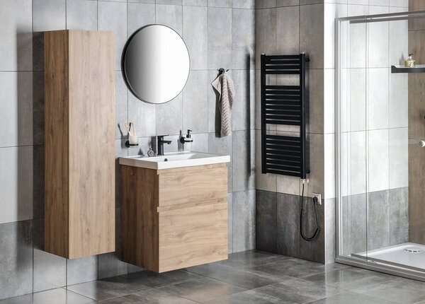 Aqualine Aqualine, Dulap lavoar ALTAIR 61.5x60x37cm, stejar Emporio, AI368