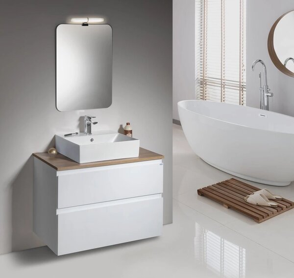 Aqualine Aqualine, Dulap lavoar ALTAIR 61.5x60x37cm, stejar Emporio, AI368