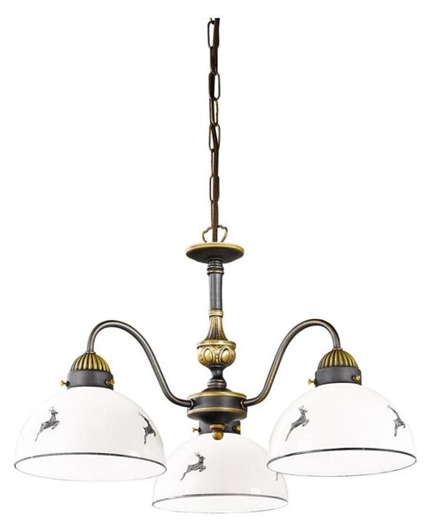 Lustră pe lanț Kolarz 731.83.133 NONNA 3xE27/75W/230V gri