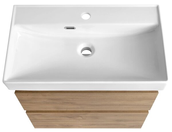 Aqualine Aqualine, Dulap lavoar ALTAIR 61.5x60x37cm, stejar Emporio, AI368