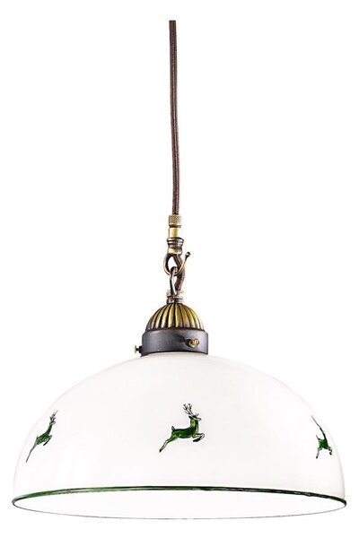Lustră pe cablu Kolarz 731.30.101 NONNA 1xE27/75W/230V d. 30 cm verde