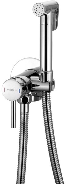Mexen Elba, baterie pentru bideu ascuns cu spray manual, crom, 7599250-00