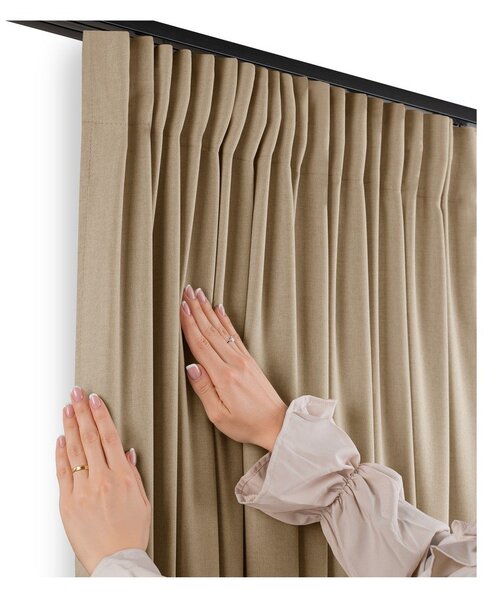 Draperie bej dimout (semi-opacă) 140x250 cm Calisto – Filumi