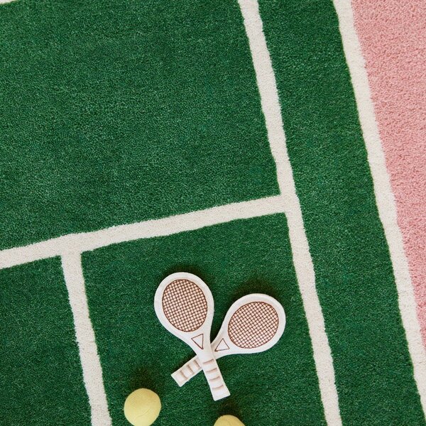 Covor de joacă pentru copii din amestesc de lână 88x150 cm Tennis – OYOY Mini