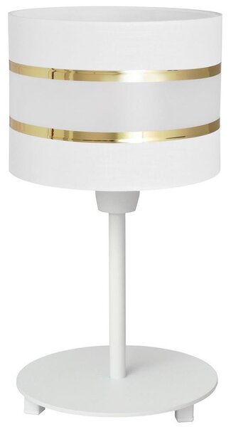 Lampă de masă HELEN 1xE27/60W/230V albă/aurie