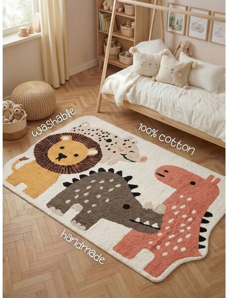 Covor pentru copii lavabil/țesut manual din bumbac 140x200 cm Snuggle Zoey – Hanse Home
