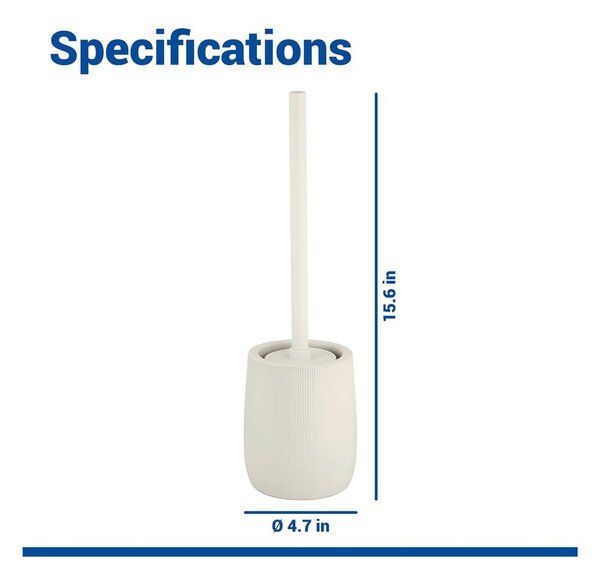 Perie de WC crem din ceramică Fablo – Wenko