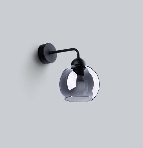 Lampă de perete ALINO 1xE27/60W/230V neagră Sollux SL.1139