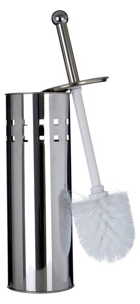 Perie de WC argintiu-mat din oțel inoxidabil Indy – Premier Housewares