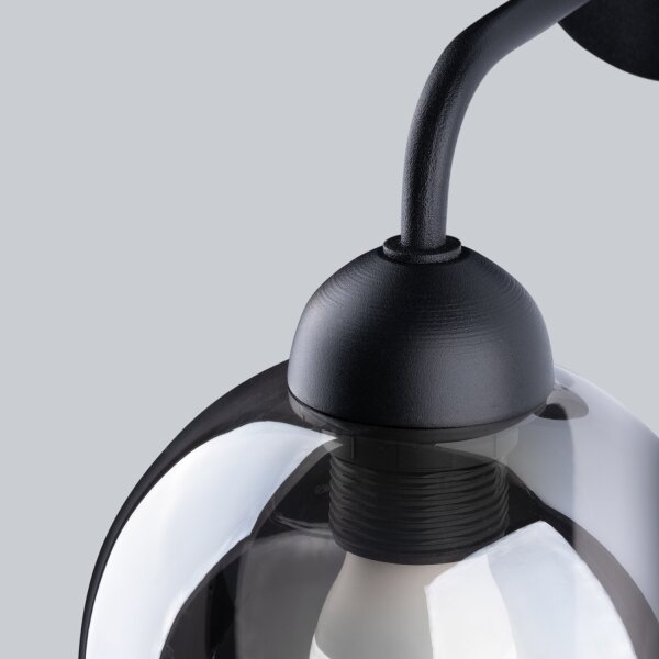 Lampă de perete ALINO 1xE27/60W/230V neagră Sollux SL.1139