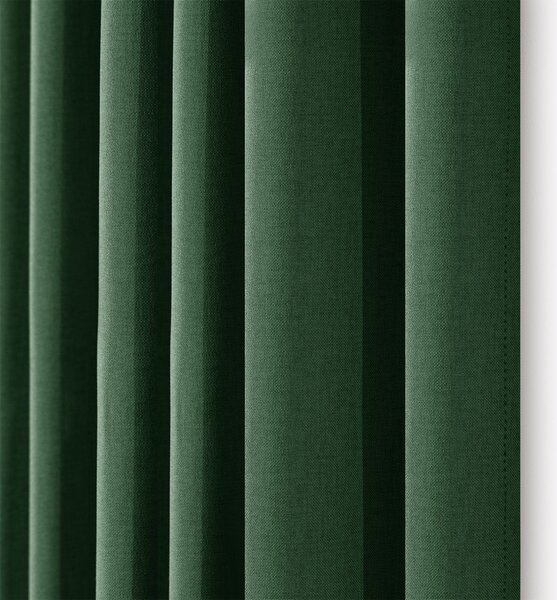 Draperie verde-închis dimout (semi-opacă) 200x250 cm Calisto – Filumi