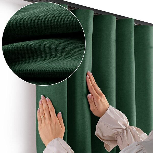 Draperie verde-închis dimout (semi-opacă) 140x250 cm Calisto – Filumi