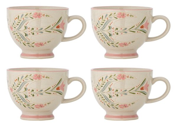 Căni albe 4 buc. din ceramică 400 ml Rosalynde – Bloomingville