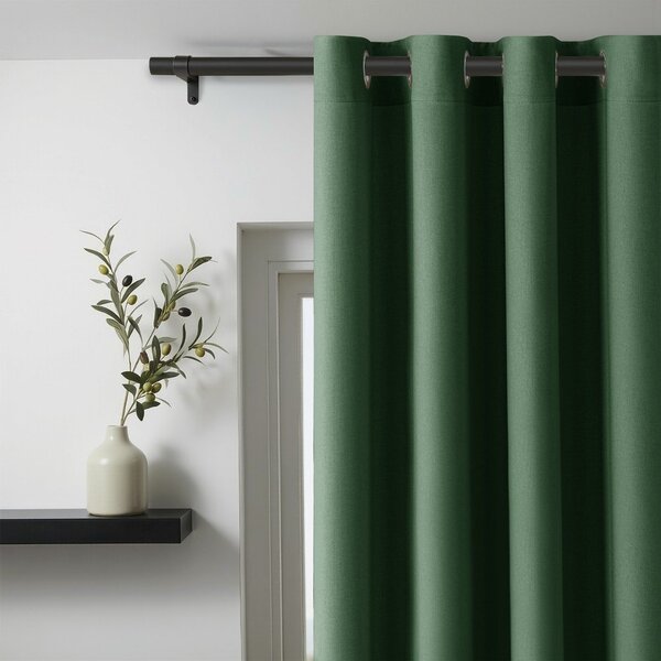 Draperie verde-închis dimout (semi-opacă) 200x250 cm Calisto – Filumi