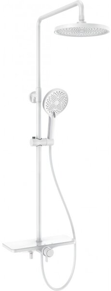 Mexen Frost, set de dus cu manual si cap de ploaie, alb, 78111-20