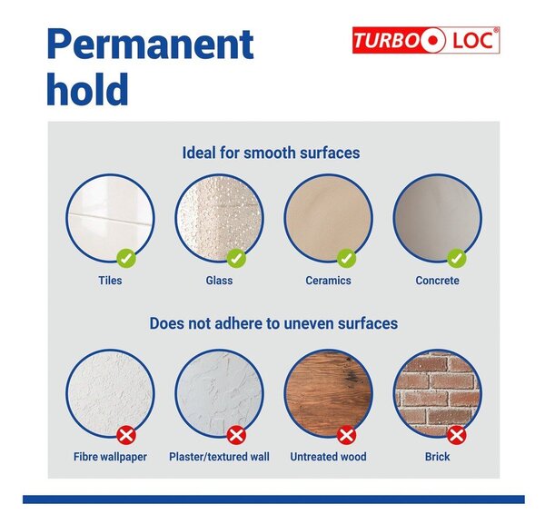 Raft pentru baie maro autoadeziv cu Turbo-Loc din oțel inoxidabil Lizan – Wenko