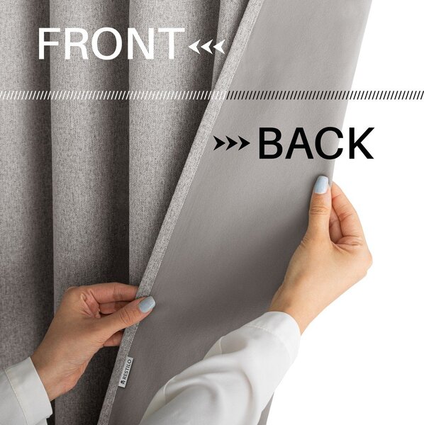Draperie taupe blackout 140x250 cm Corita – Restilo
