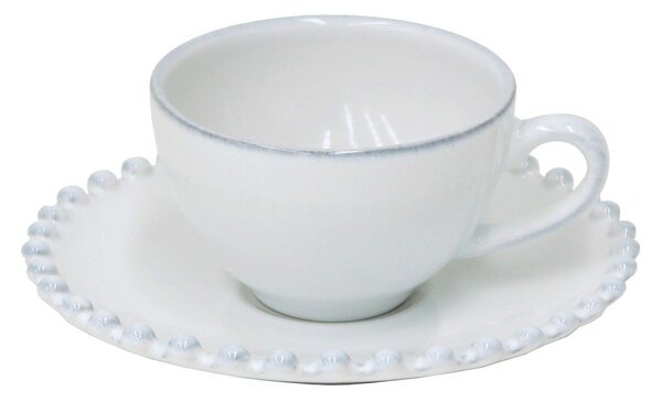 Ceașcă albă pentru espresso din gresie ceramică 90 ml Pearl – Costa Nova