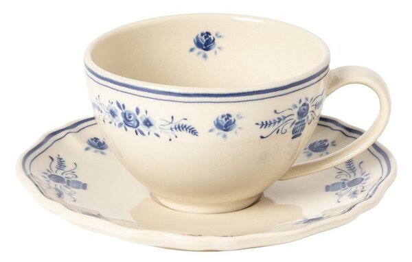 Ceașcă albastră/bej din gresie ceramică 260 ml Vila – Costa Nova