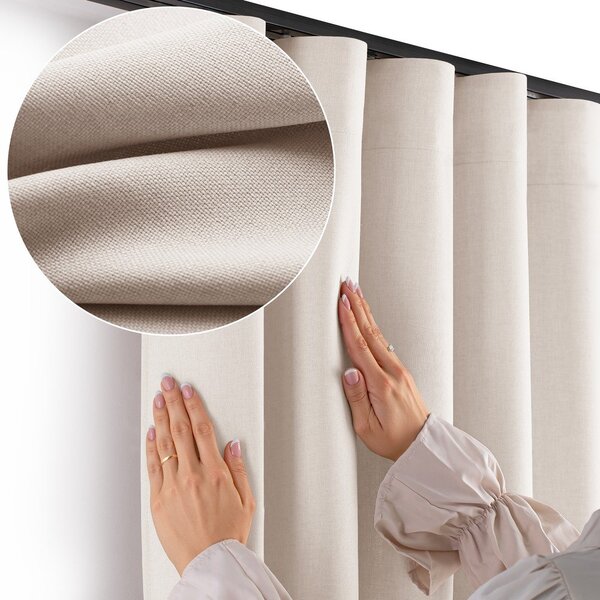 Draperie crem dimout (semi-opacă) 140x250 cm Calisto – Filumi