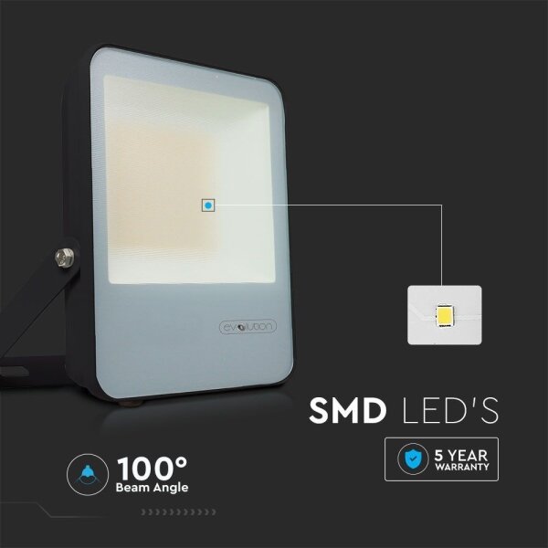 Proiector LED/30W/230V 6400K IP65 negru