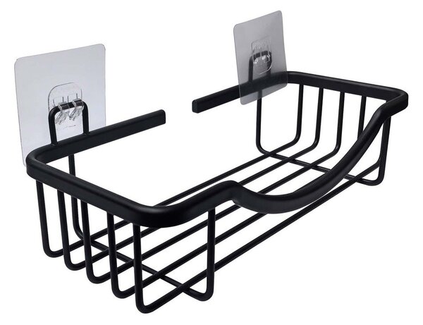 Raft pentru baie negru mat autoadeziv din aluminiu Filaire Aluminium – douceur d'intérieur