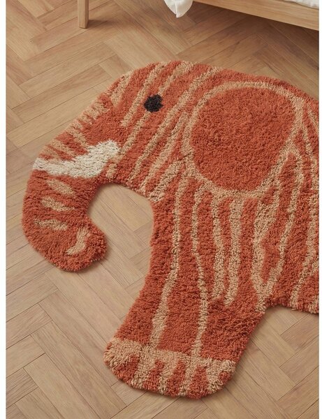 Covor pentru copii teracotă lavabil/țesut manual din bumbac 75x120 cm Snuggle Elodie – Hanse Home