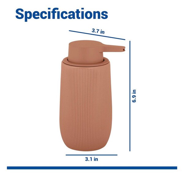 Dozator de săpun lichid maro din plastic 400 ml Fablo – Wenko