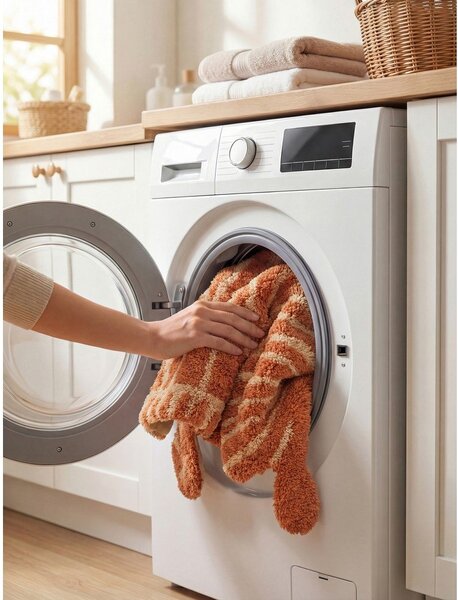 Covor pentru copii teracotă lavabil/țesut manual din bumbac 75x120 cm Snuggle Elodie – Hanse Home