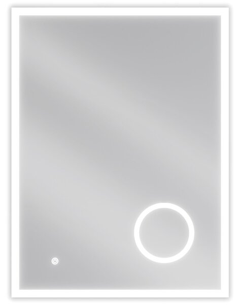 Mexen Kala, oglinda baie LED cu iluminare din spate si oglinda cosmetica 60 x 80 cm, 6000K, anti-aburire, 9820-060-080-611-00