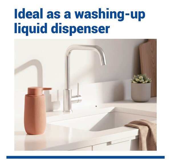 Dozator de săpun lichid maro din plastic 400 ml Fablo – Wenko