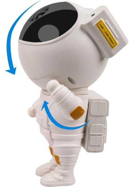 Retlux - Proiector LED pentru copii, 230 V, astronaut, 23,3 cm, cu telecomandă