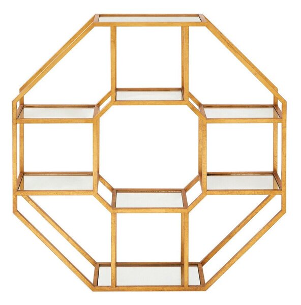Raft în culoare naturală etajat din metal 92 cm Zariah – Premier Housewares