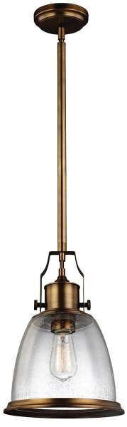 Lustră pe tijă Feiss FE-HOBSON-P-M-AB HOBSON 1xE27/60W/230V bronz