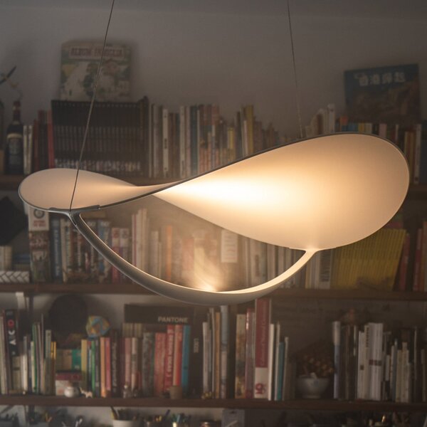 Foscarini MyLight Plena LED pentru suspendare Plena, reglabil, Alb, Camera de zi / sufragerie, Plastic, Design