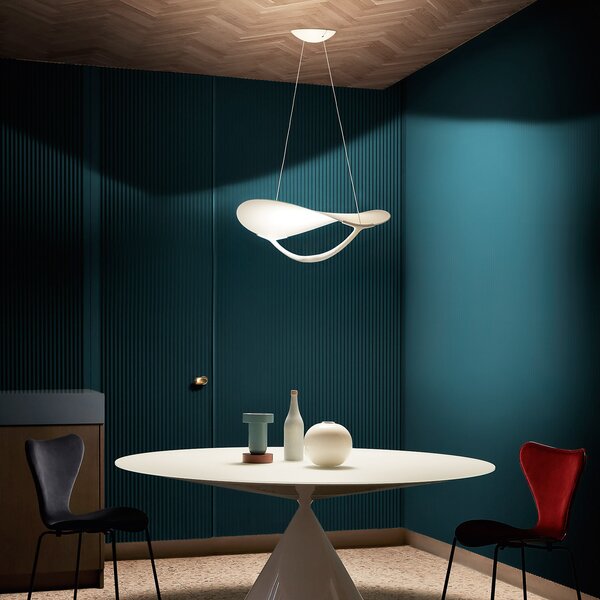 Foscarini MyLight Plena LED pentru suspendare Plena, reglabil, Alb, Camera de zi / sufragerie, Plastic, Design